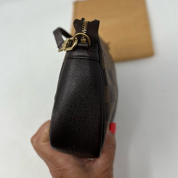 Louis Vuitton LV Trousse Pouch Bag Clutch Truth Makeup Brown Damier, Crossbody - Picture 13 of 16